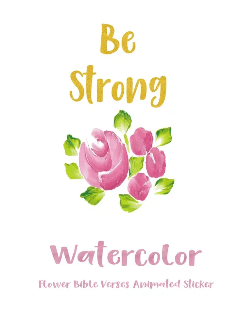 Watercolor Flower Bible Verses Animated Sticker iPad 应用截图