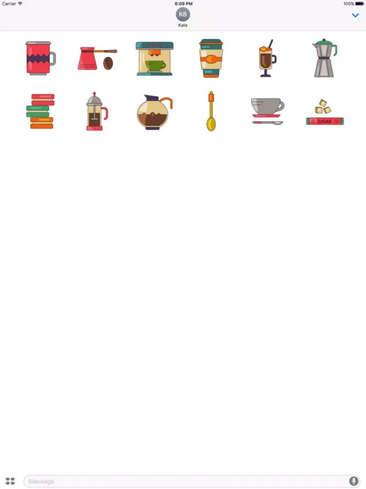Animated Coffee Stickers iPad  स्क्रीनशॉट