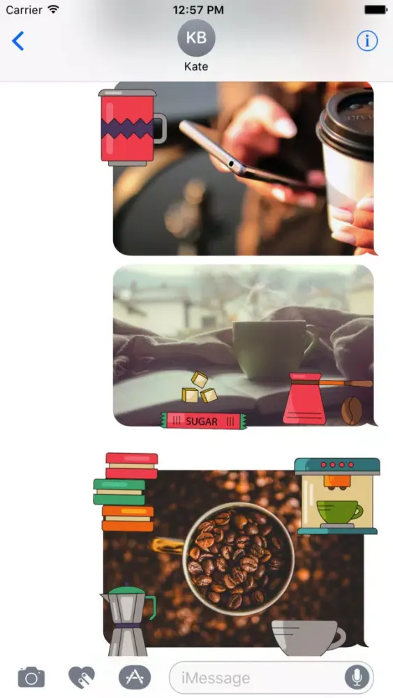 Animated Coffee Stickers स्क्रीनशॉट