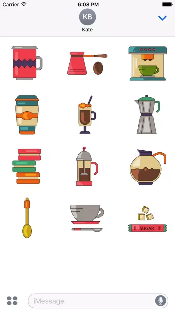 Animated Coffee Stickers स्क्रीनशॉट