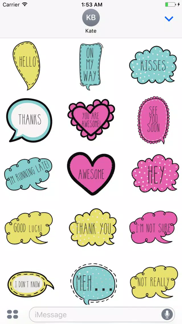Zrzuty ekranu Animated Colorful Sketchy Sticker