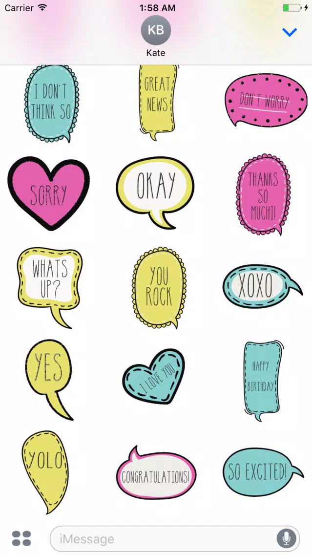 Zrzuty ekranu Animated Colorful Sketchy Sticker