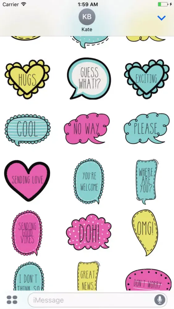 Animated Colorful Sketchy Sticker スクリーンショット