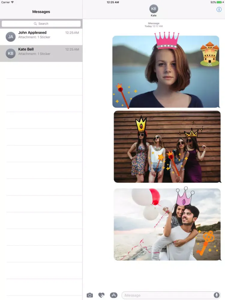 Capturas de pantalla de Animated Cute Crown Stickers iPad 
