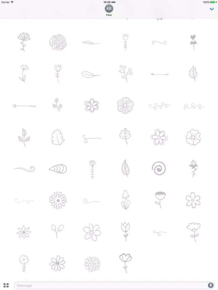 Capturas de pantalla de Animated Cute Flower Stickers iPad 