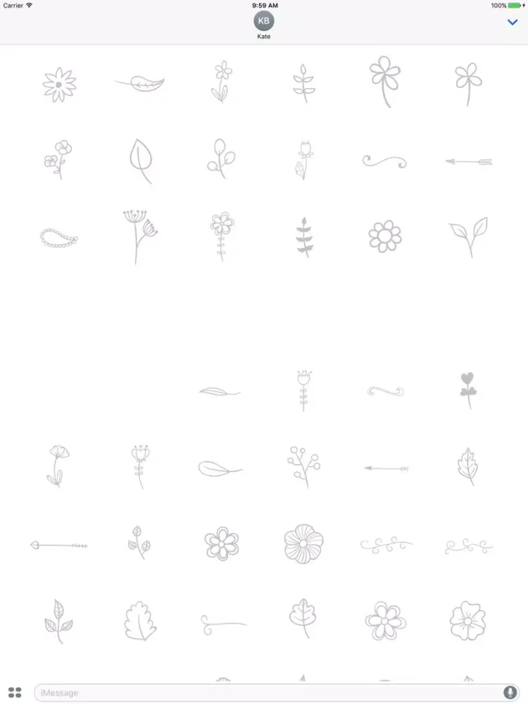 Capturas de pantalla de Animated Cute Flower Stickers iPad 