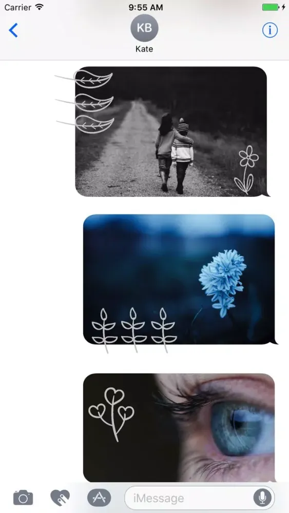 Capturas de pantalla de Animated Cute Flower Stickers