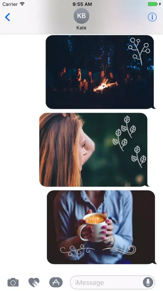 Capturas de pantalla de Animated Cute Flower Stickers