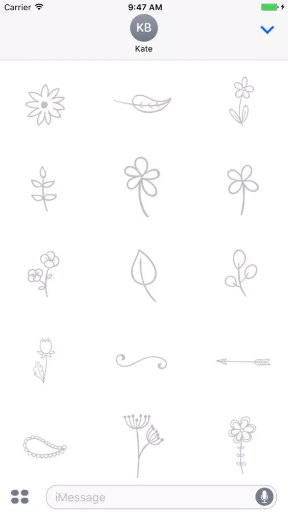Capturas de pantalla de Animated Cute Flower Stickers