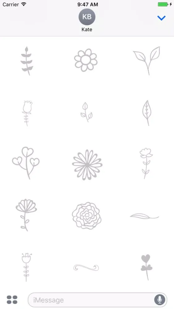 Capturas de pantalla de Animated Cute Flower Stickers