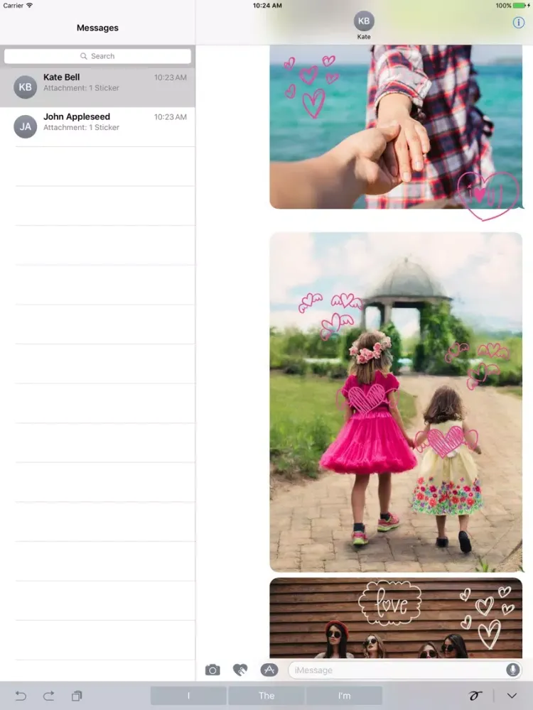 Capturas de pantalla de Animated Cute Heart Stickers iPad 