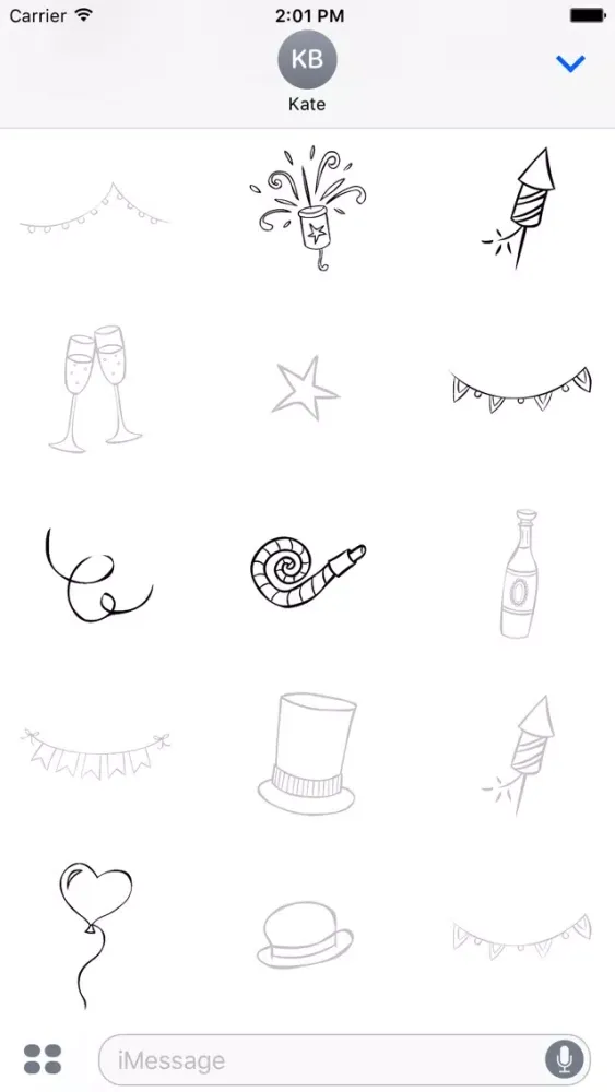 Animated Cute Party Stickers Ekran Görüntüleri