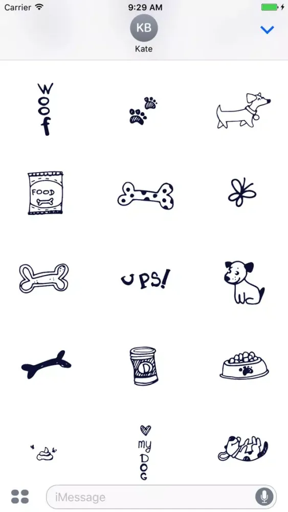 صور Animated Cute Dog Stickers