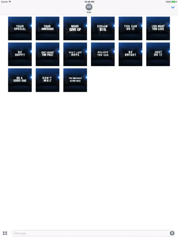 صور Encourage Animated Sticker iPad 