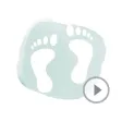 Animated Cute Footprint Stickers
