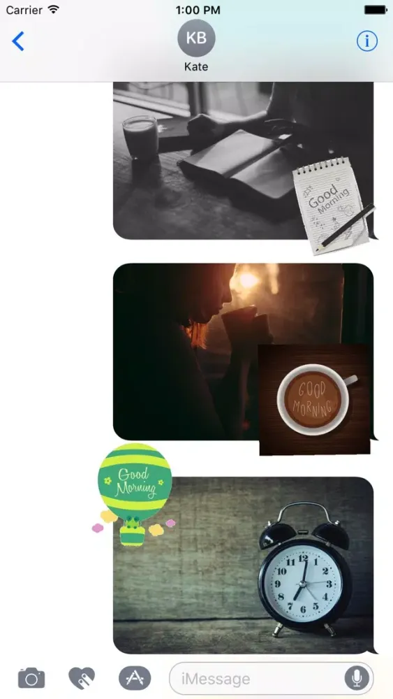 ภาพหน้าจอของ Animated Good Morning Stickers