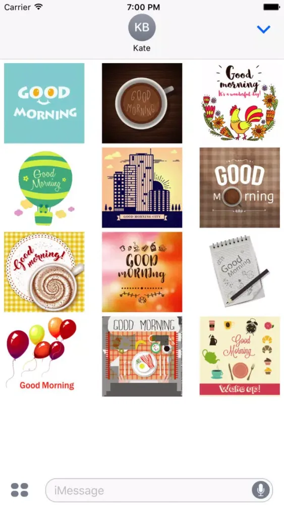 ภาพหน้าจอของ Animated Good Morning Stickers