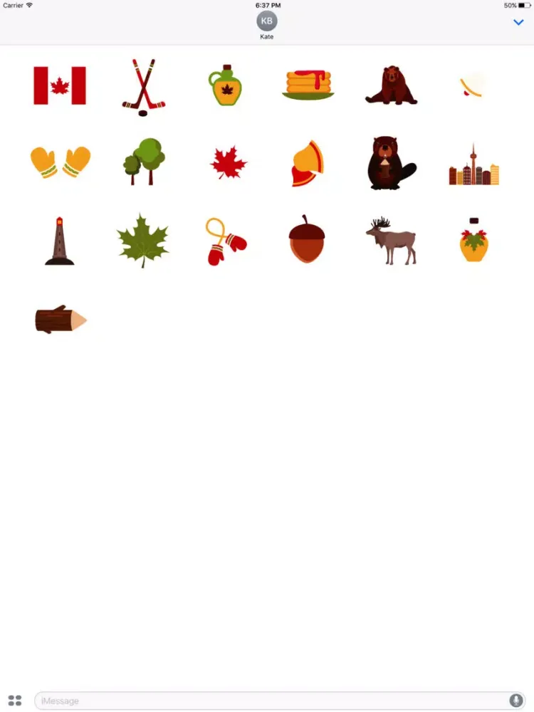 Скриншоты Animated I Love Canada Stickers iPad 