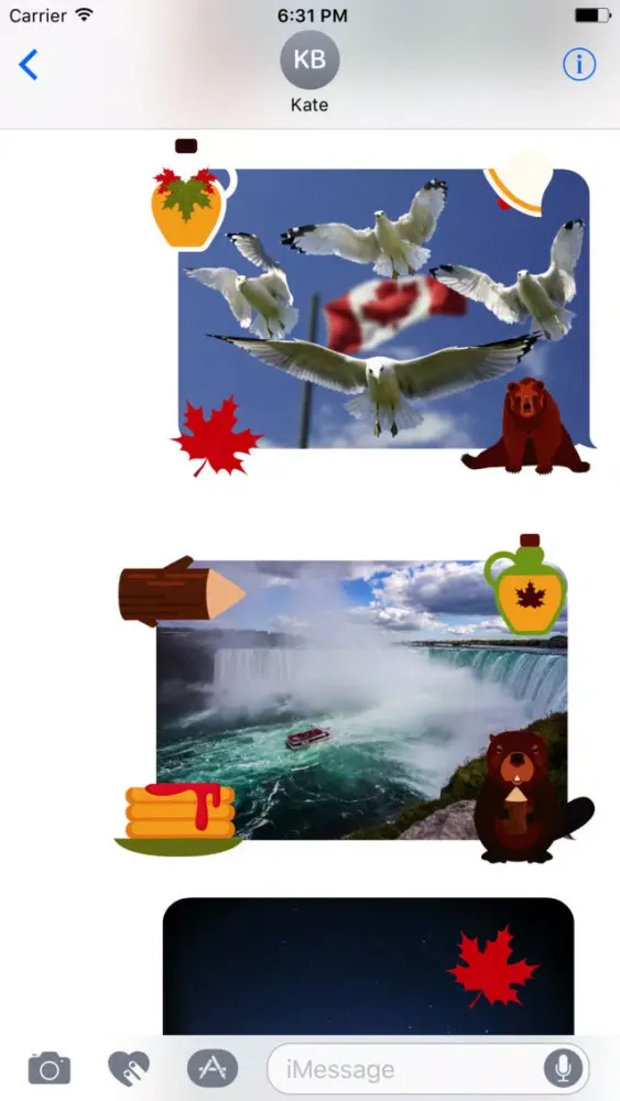 Скриншоты Animated I Love Canada Stickers