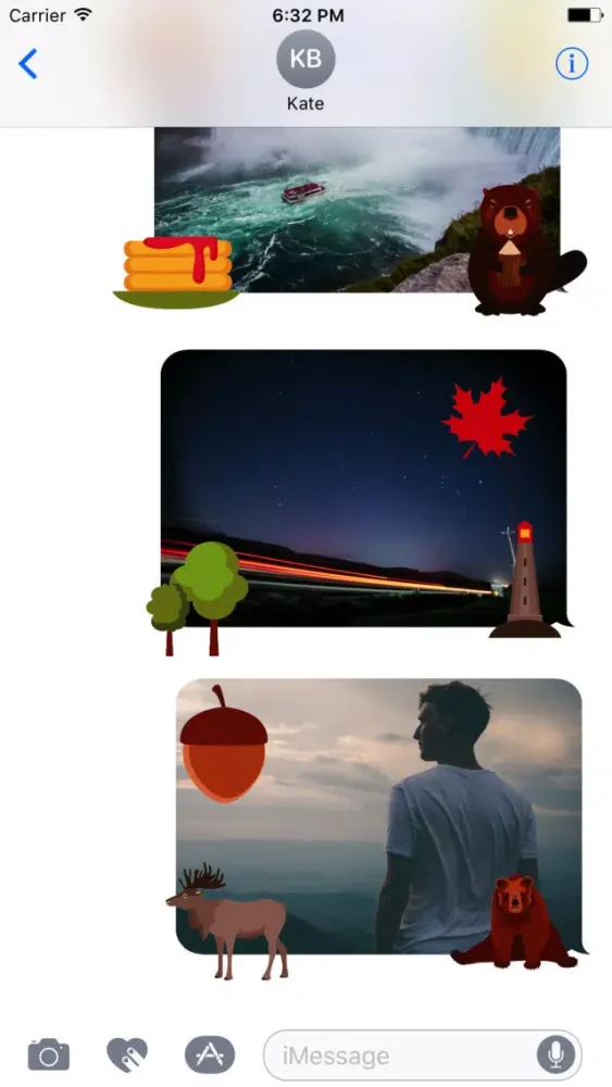 Скриншоты Animated I Love Canada Stickers