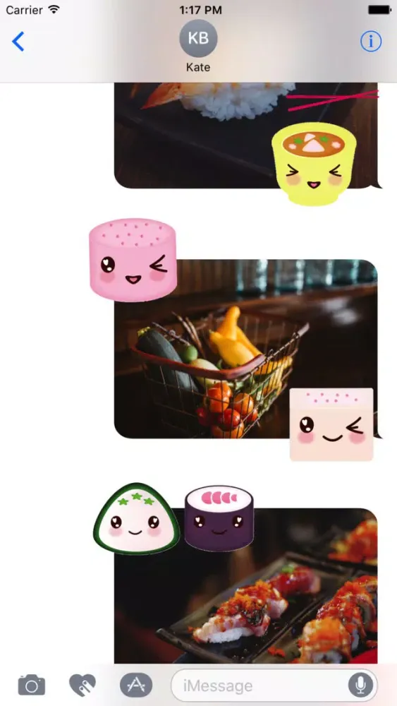 Animated Kawai Food Stickers應用截圖