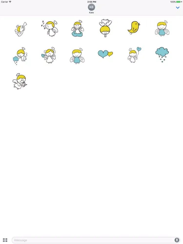 Captures d'écran de Animated Little Angel Stickers iPad 