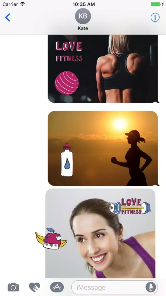 صور Animated Fitness Stickers