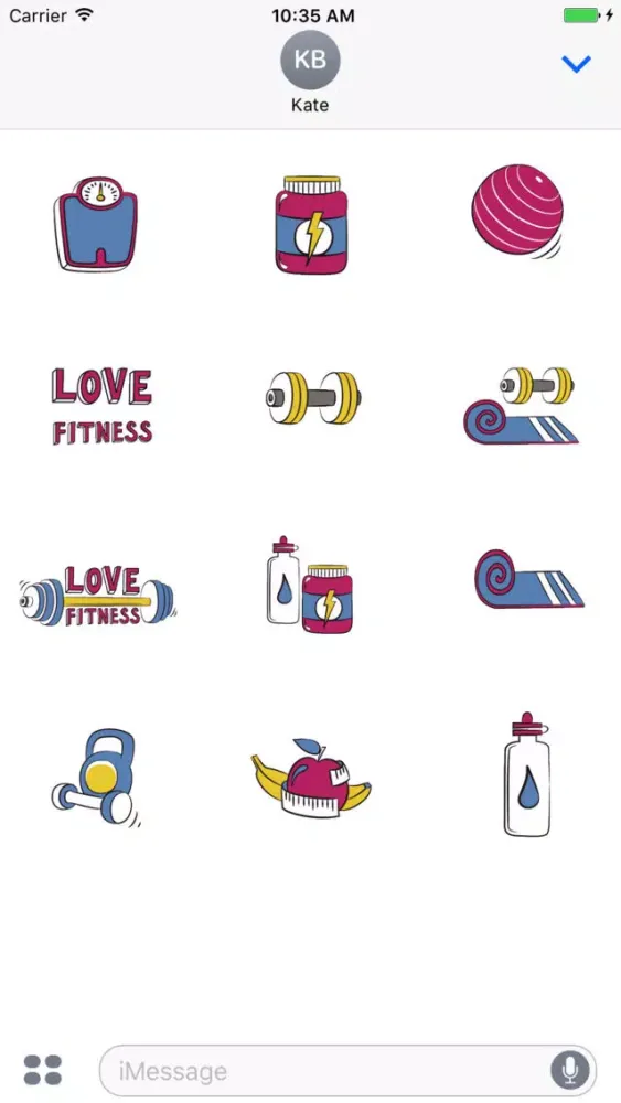 صور Animated Fitness Stickers