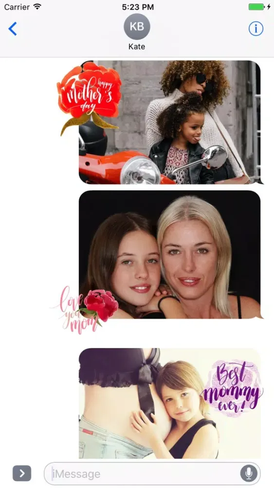Capturas de tela do Animated Watercolor Mother's Day Stickers