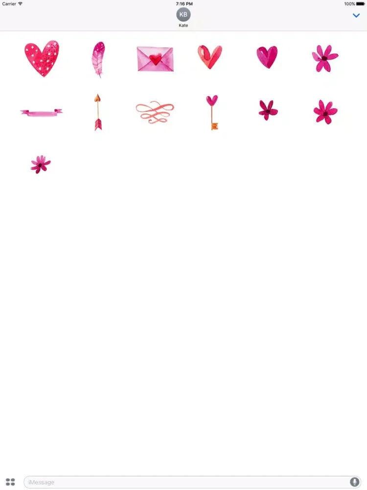 صور Animated Romantic Love Stickers iPad 