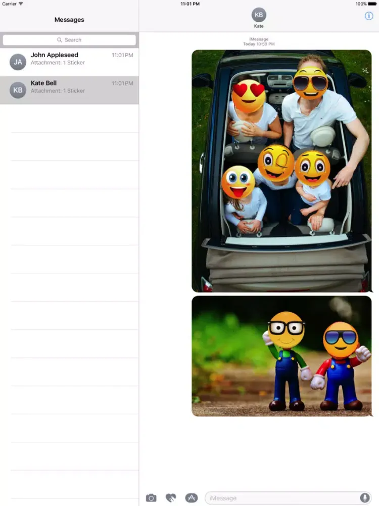 Скриншоты Animated Smiley Stickers iPad 