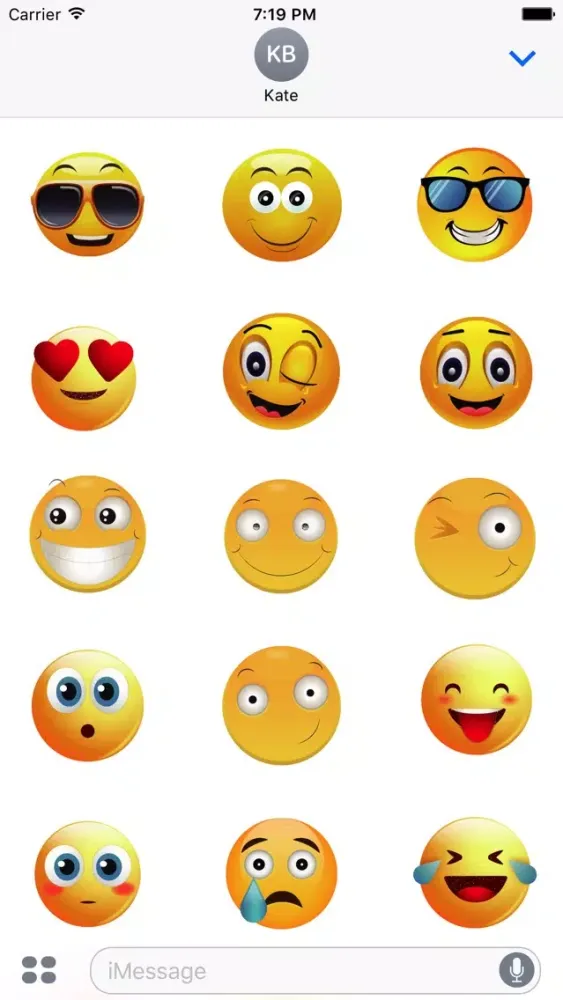Скриншоты Animated Smiley Stickers