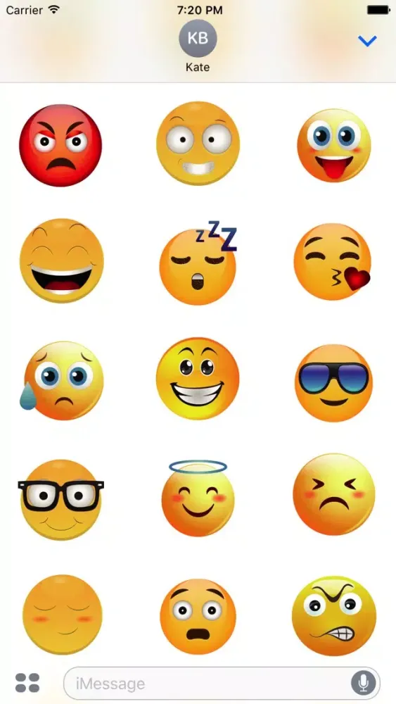Скриншоты Animated Smiley Stickers