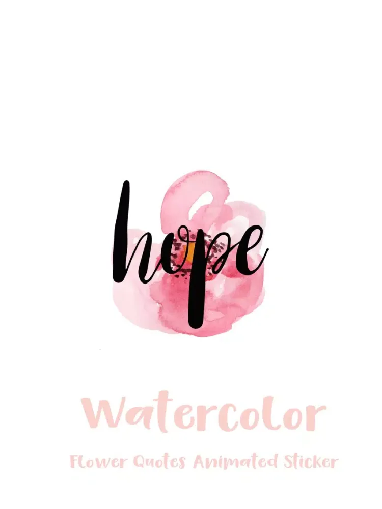 Capturas de pantalla de Watercolor Flower Quotes Animated Sticker iPad 