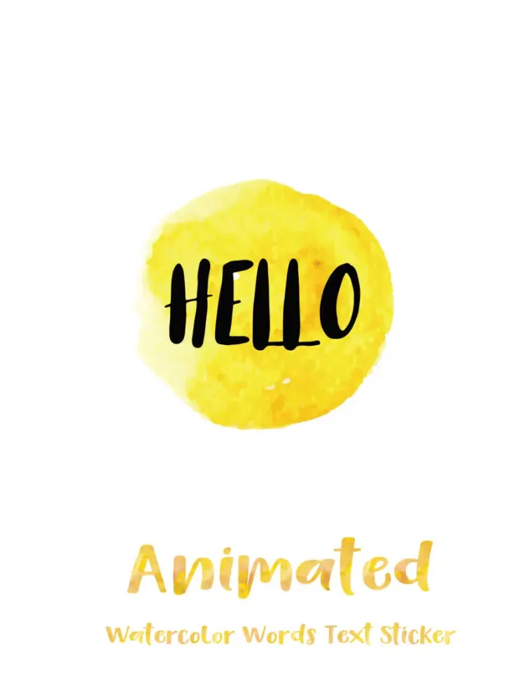 Screenshot di Animated Watercolor Words Text Sticker iPad 