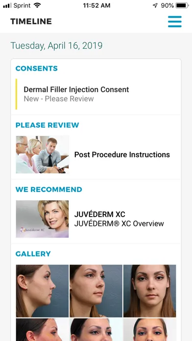Captures d'écran de myTouchMD - for Patients