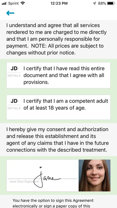 Captures d'écran de myTouchMD - for Patients