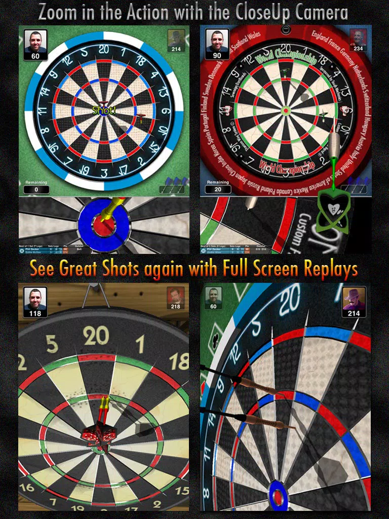 Tangkapan skrin Bulls i 3D Darts HD iPad 