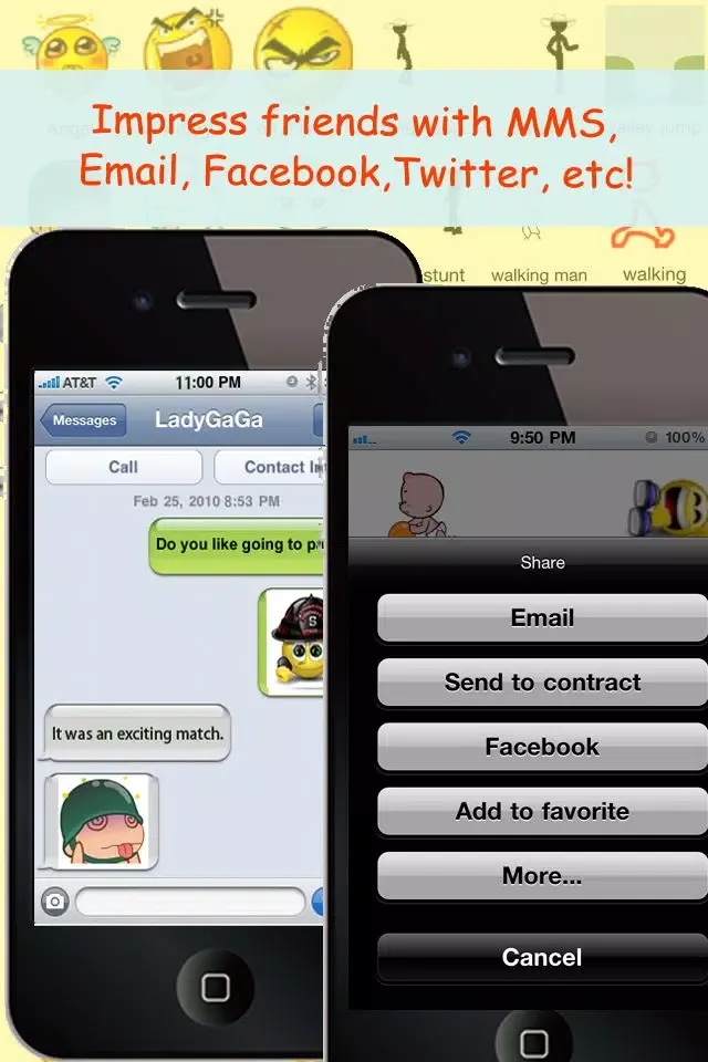 All 2D&3D Animations+Emoji PRO(FREE) For MMS,EMAIL,IM! 스크린샷