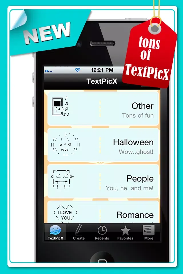 TextPicX - Creative SMS/Facebook Art for iPhone Texting(Free)應用截圖