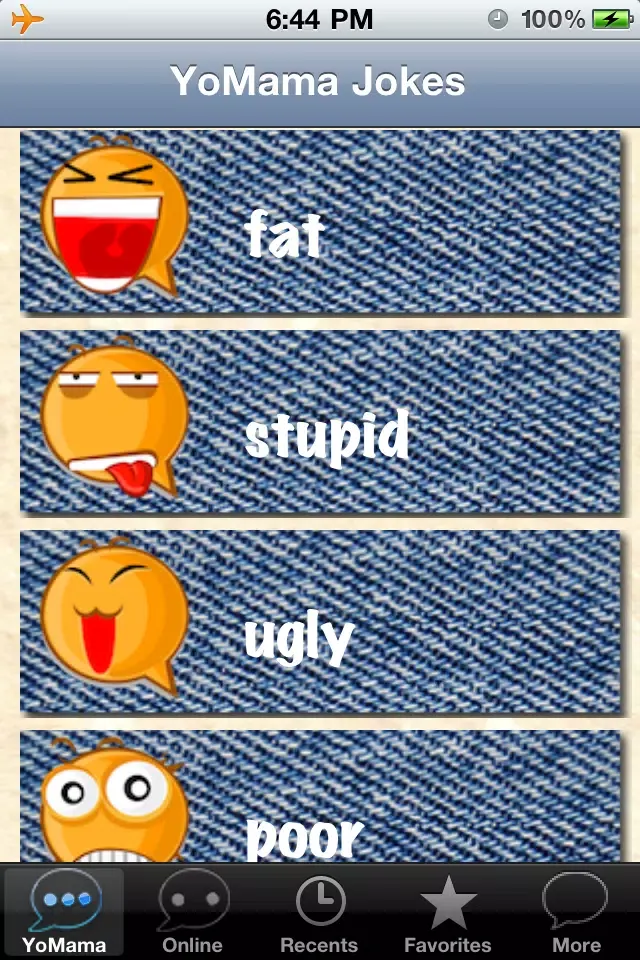 YO Mama Jokes For Facebook(FREE) Screenshots