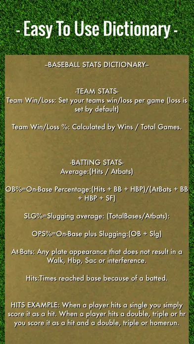 صور Baseball Stats Tracker Touch