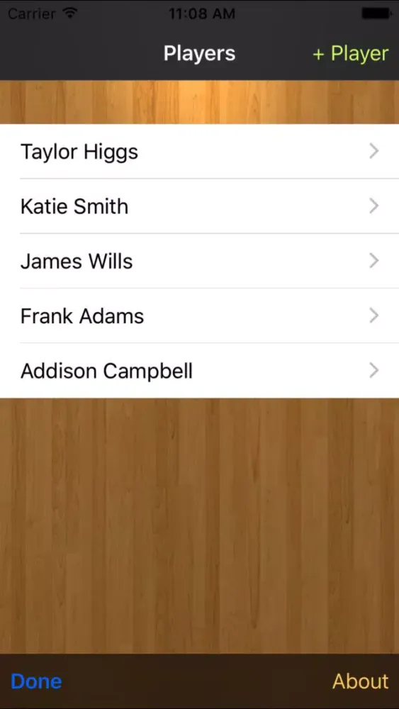 Zrzuty ekranu Basketball Stats Tracker Touch