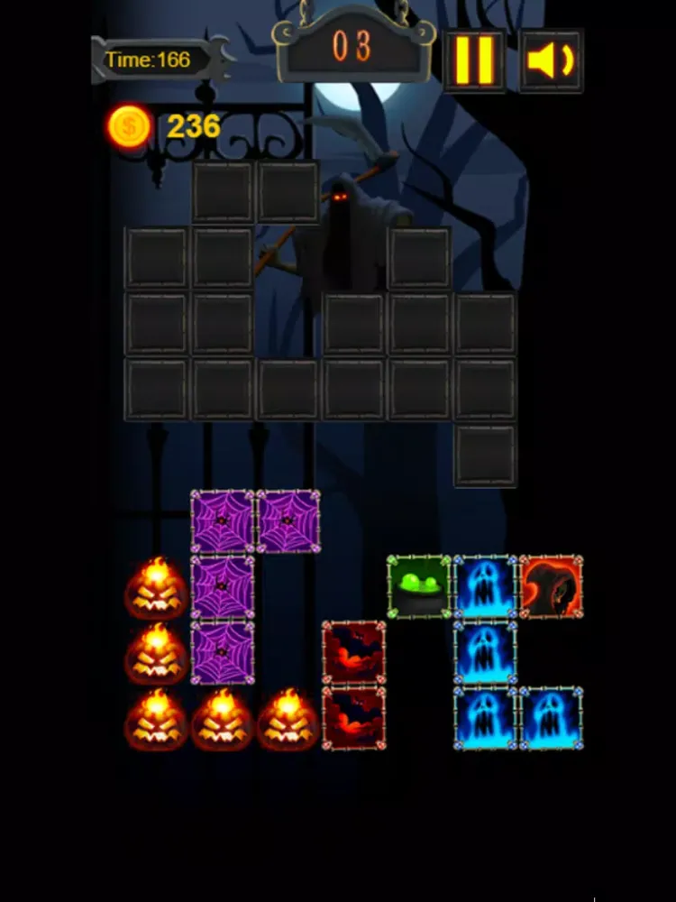 Zrzuty ekranu Halloween Blocks Saga - Puzzle Game With Scary and Creepy Halloween Theme iPad 