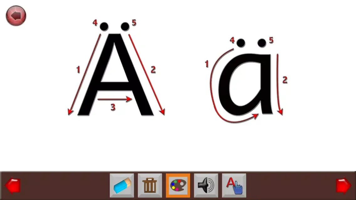 ภาพหน้าจอของ Learn German Alphabet Writing