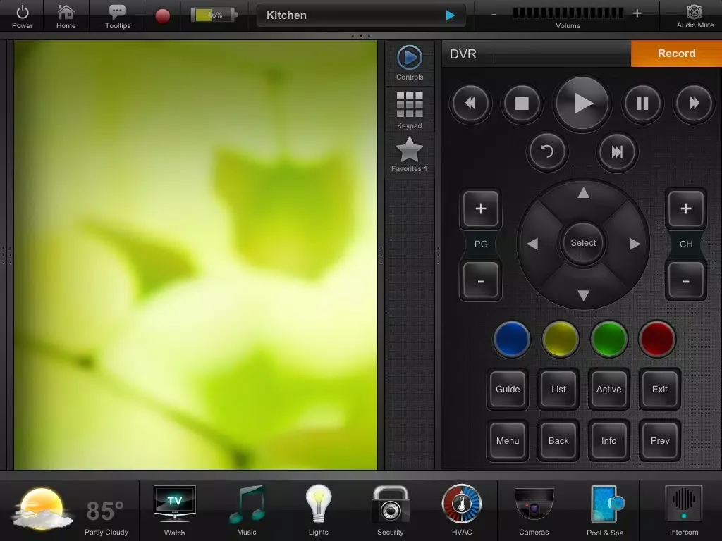 AMX Living iPad  سکرین شاٹس