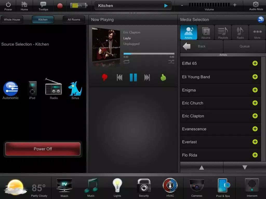 AMX Living iPad  سکرین شاٹس