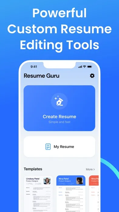 Tangkapan skrin Resume Guru: Smart CV Builder