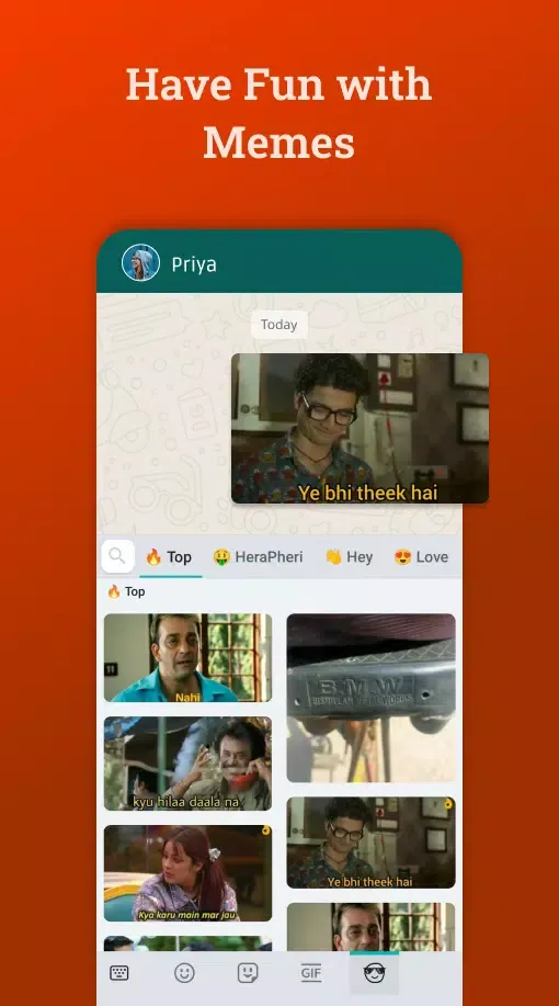 Screenshot di Bobble AI Keyboard