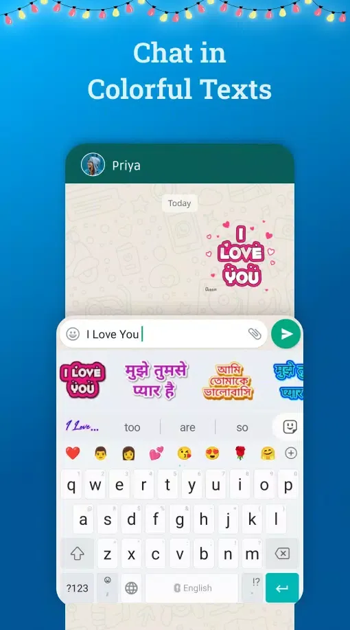 Screenshot di Bobble AI Keyboard